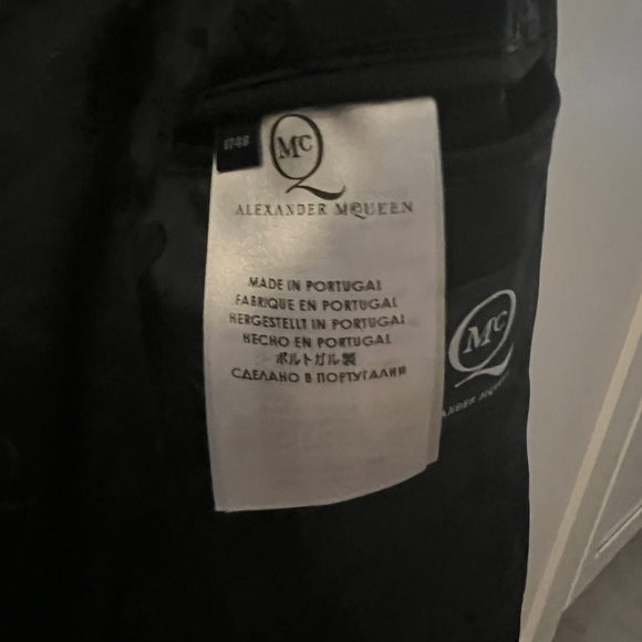 Alexander McQueen Black Tuxedo with White Accents - Picture 3 of 9